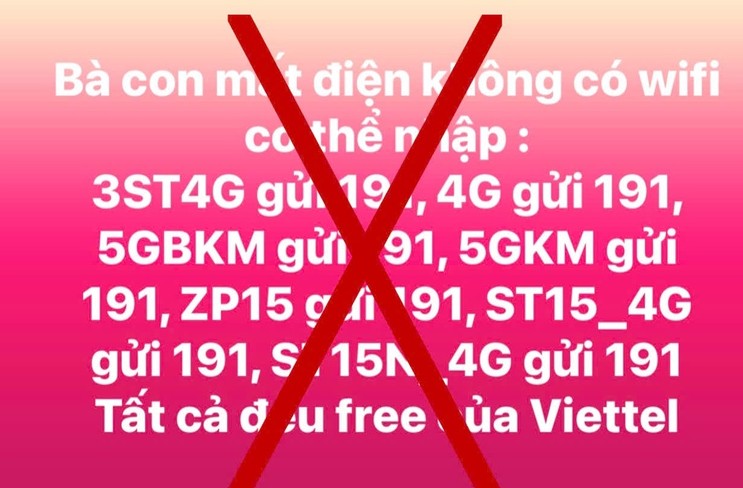 Cảnh báo thông tin giả mạo về các cú pháp khôi phục mạng Viettel khi mất wifi