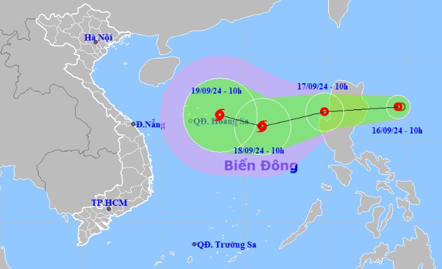 Áp thấp nhiệt đới sắp vào Biển Đông, có thể mạnh lên thành bão số 4