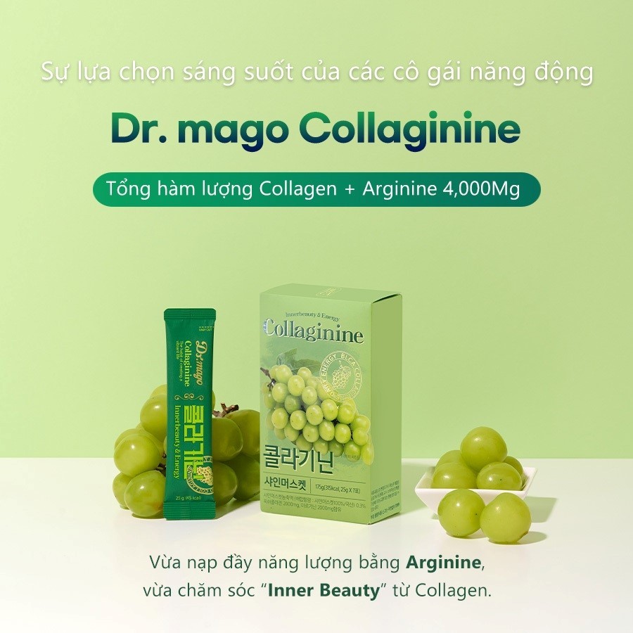 Thạch Collagen 2000mg Dr.Mago Collaginine Daily Energy – Sản phẩm bổ sung Collagen chính thức có mặt tại Việt Nam