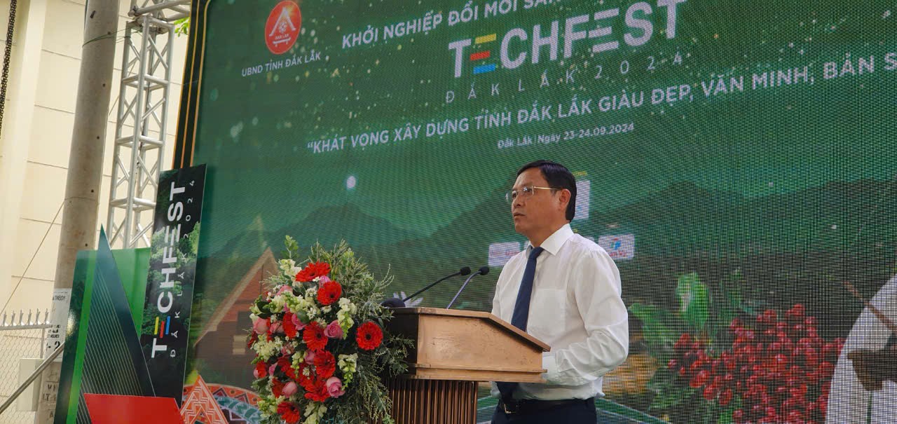 Đắk Lắk: Khai mạc ngày hội khởi nghiệp đổi mới sáng tạo Techfest Đắk Lắk 2024 với chủ đề 