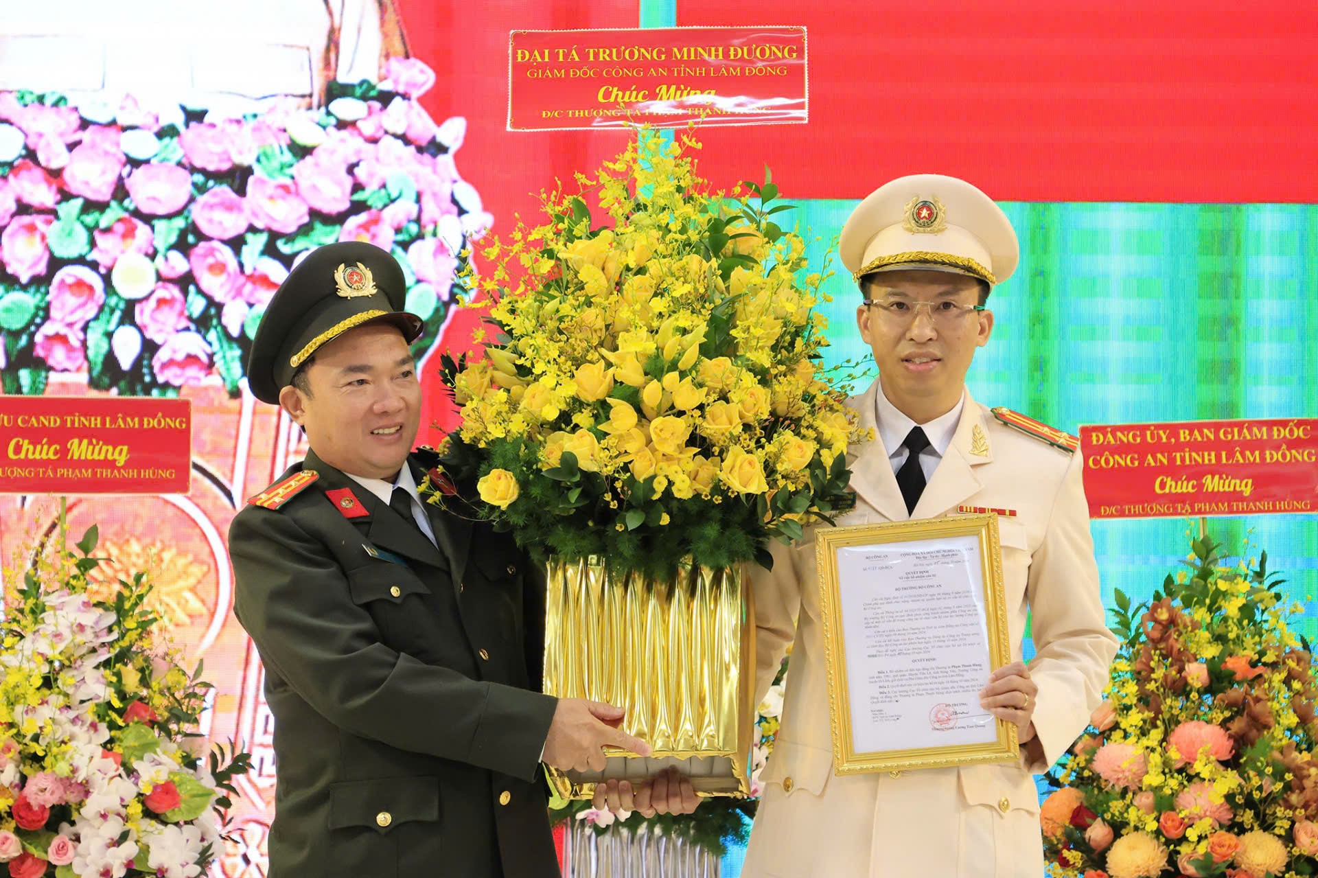 Lâm Đồng: Thượng tá Phạm Thanh Hùng - Trưởng Công an huyện Di Linh giữ chức vụ Phó Giám đốc Công an tỉnh Lâm Đồng.