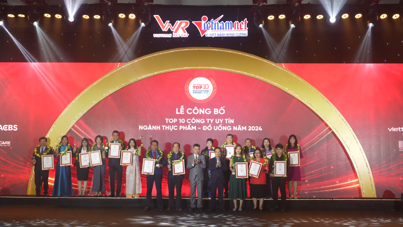 Công Ty Cổ Phần Việt Nam Kỹ Nghệ Súc Sản VISSAN đạt danh hiệu Top 10 Công Ty Uy Tín Ngành Thực phẩm - Đồ uống 2024