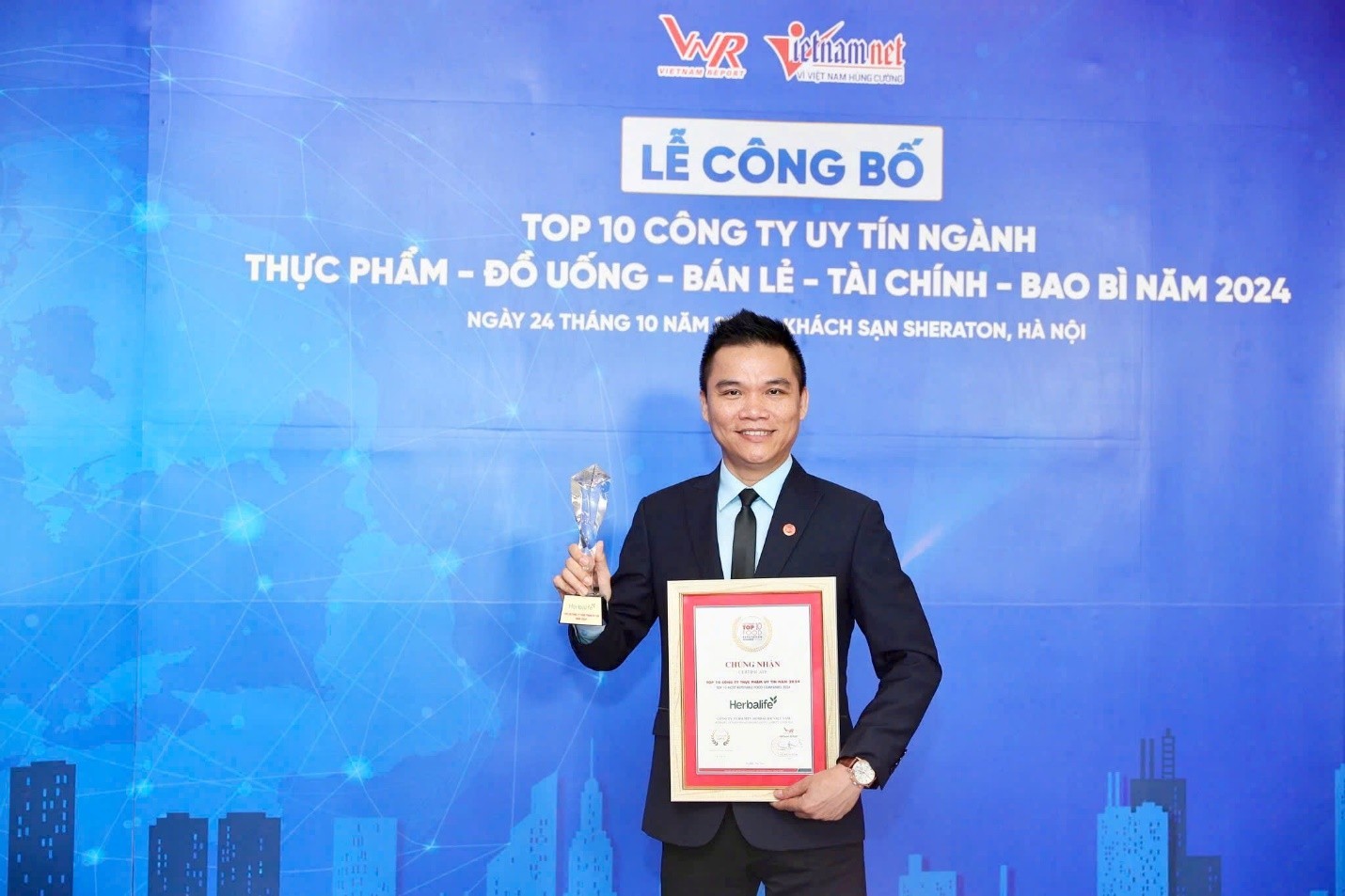 Herbalife Việt Nam được vinh danh Top 10 Công ty Thực phẩm Uy tín lần thứ tư liên tiếp