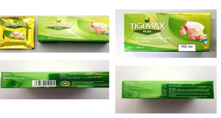 Phát hiện hai chất cấm trong viên uống giảm cân cấp tốc Tigi Max Plus