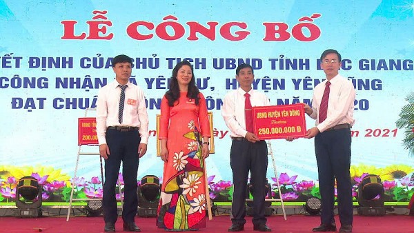 Bắc Giang: Ghi nhận những kết quả thực hiện, Chương trình mục tiêu quốc gia xây dựng nông thôn mới trên địa bàn huyện Yên Dũng năm 2024