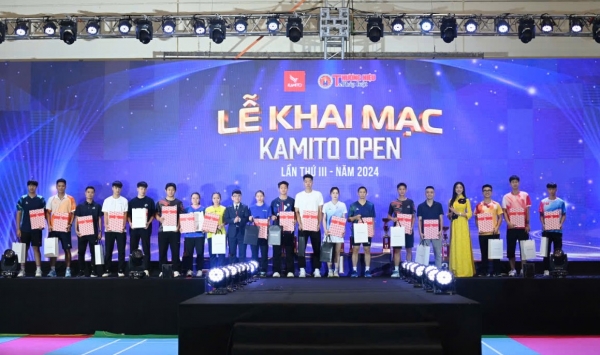 Khai mạc giải cầu lông Kamito Open tranh cúp Thương hiệu và Pháp luật lần thứ III - năm 2024