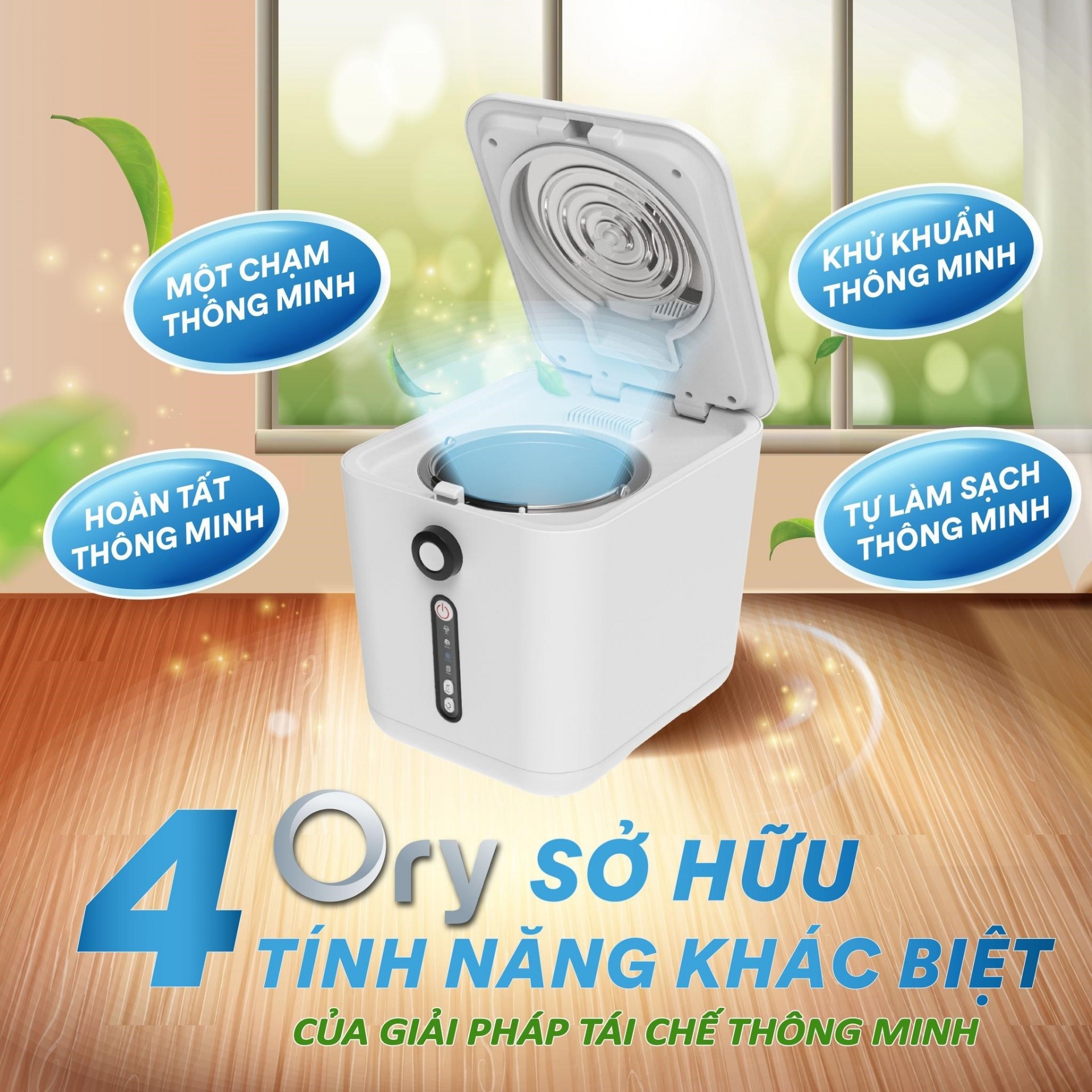 Máy tái chế rác hữu cơ Ory R3550A - Giải pháp sống xanh cho gia đình hiện đại