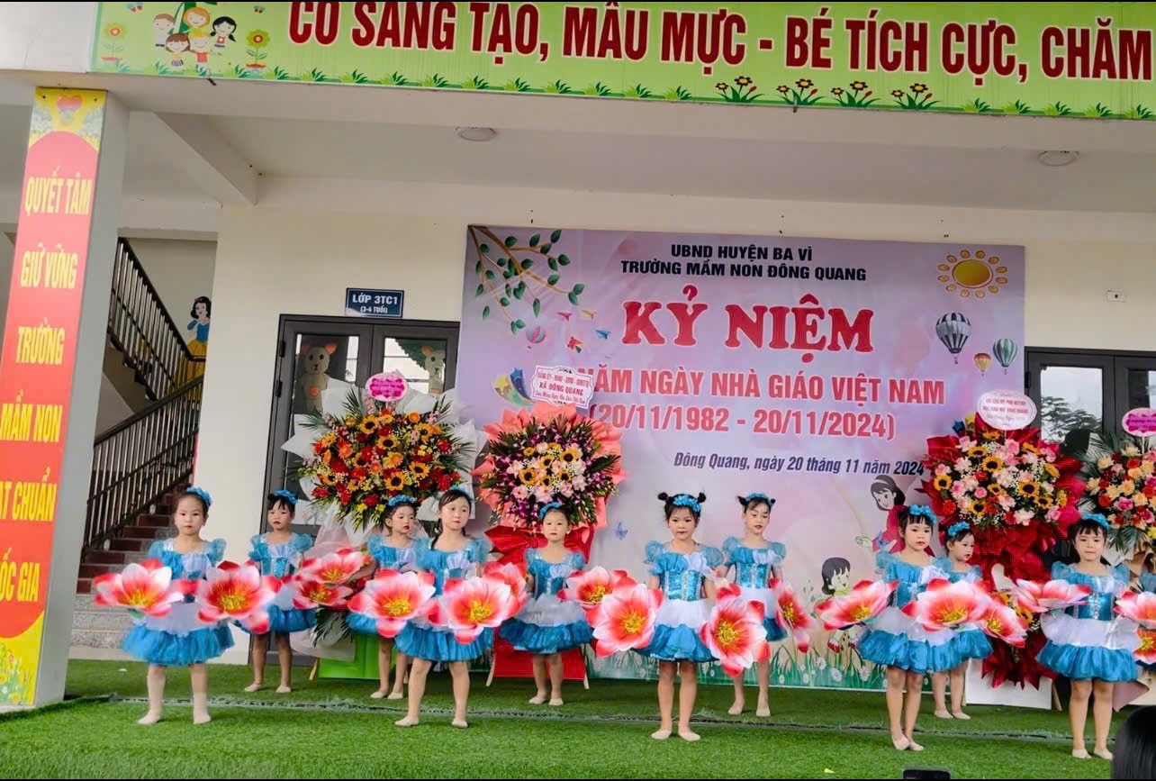 Trường mầm non Đông Quang tổ chức kỷ niệm 42 năm ngày nhà giáo Việt Nam 20/11