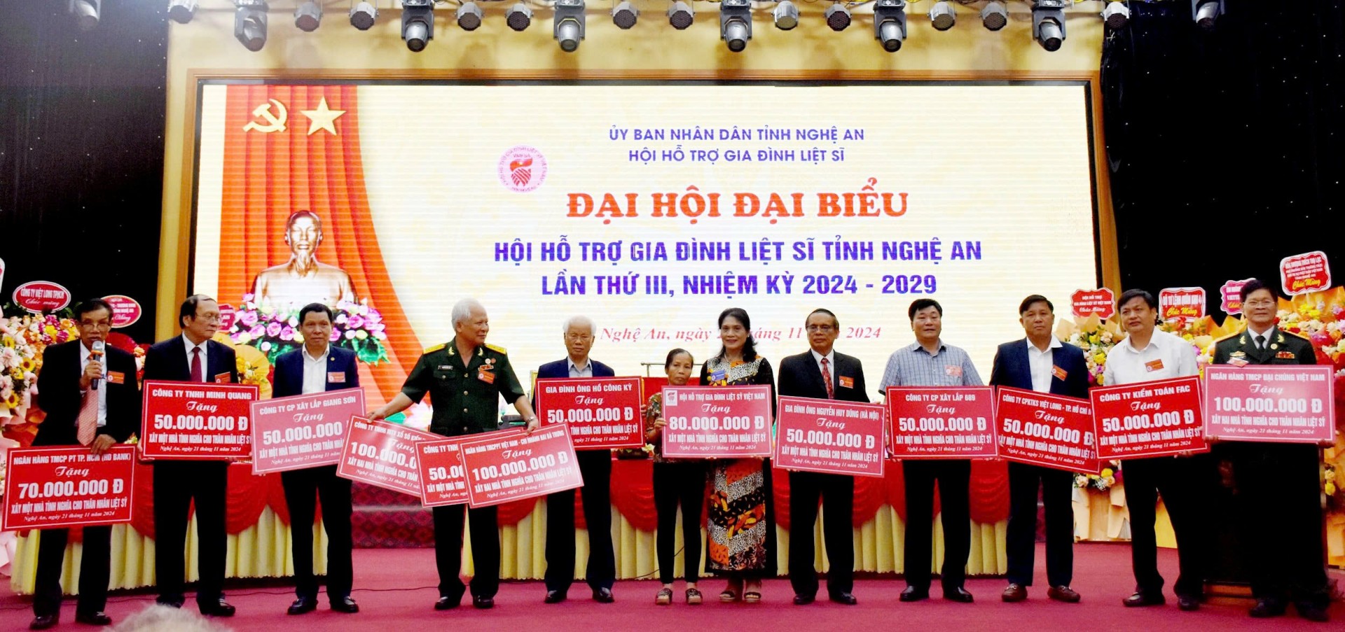 Đại hội đại biểu Hội HTGĐLS tỉnh Nghệ An nhiệm kỳ 2024-2029  và đón nhận Bằng khen của Thủ tướng Chính phủ