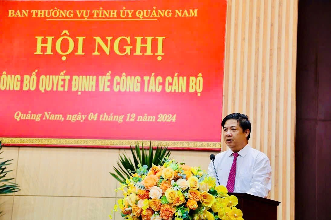 Ông Phan Văn Bình giữ chức Trưởng ban tổ chức Tỉnh ủy Quảng Nam