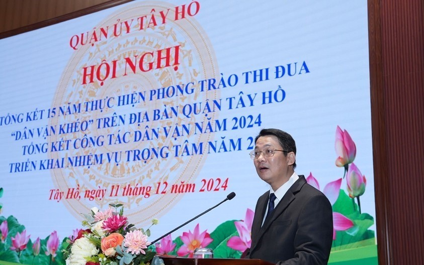 Quận Tây Hồ (Hà Nội): Lan tỏa phong trào “Dân vận khéo” xây dựng Thủ đô văn minh, hiện đại