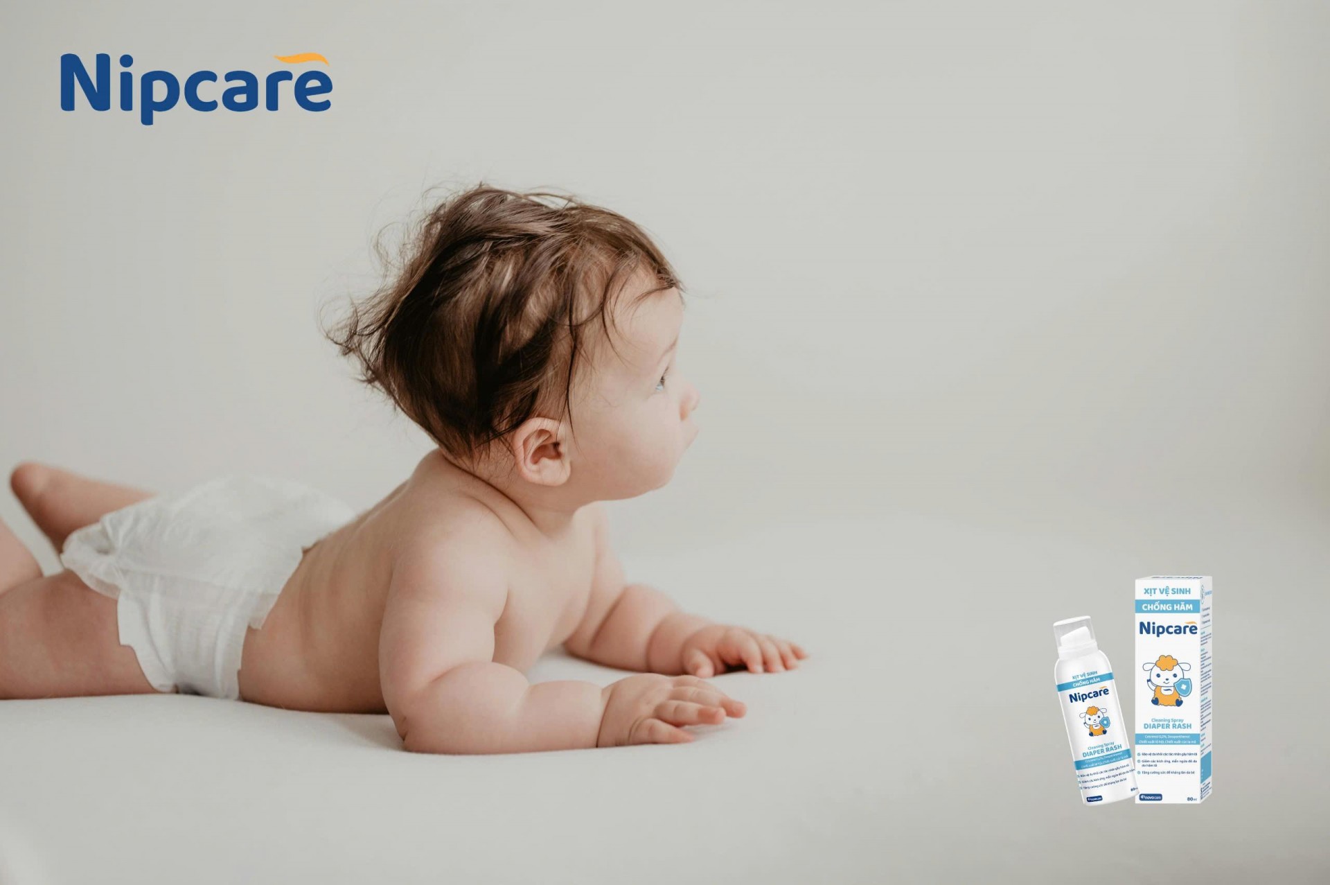 Xịt hăm Nipcare - Bước tiến mới trong việc chống hăm không Corticoid Xịt hăm Nipcare - Bước tiến mới trong việc chống hăm không Corticoid