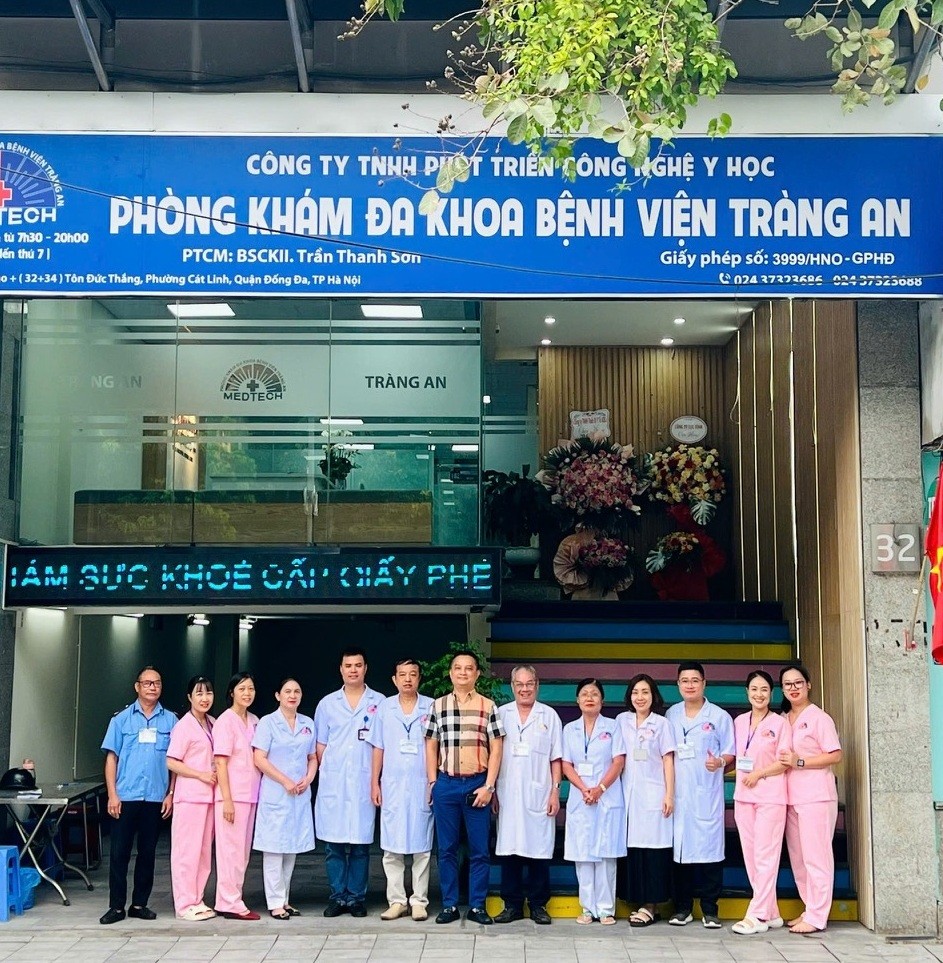 Phòng khám Đa khoa bệnh viện Tràng An - Chi nhánh Công ty TNHH phát triển công nghệ y học: Vì sức khỏe cộng đồng, vì an sinh xã hội