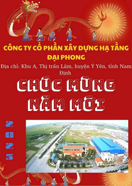 Ý Yên, Nam Định :Công ty cổ phần xây dựng hạ tầng Đại Phong – Chúc mừng năm mới Xuân Ất Tỵ 2025