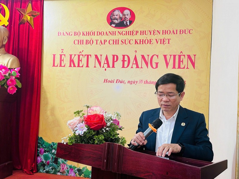 Chi bộ Tạp chí Sức khỏe Việt tổ chức Lễ kết nạp cho 02 Đảng viên mới Chi bộ Tạp chí Sức khỏe Việt tổ chức Lễ kết nạp cho 02 Đảng viên mới