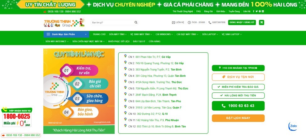 Đâu là lý do Vi Tính Trường Thịnh phát triển chuỗi 12+ cửa hàng vi tính với hơn 50 nhân viên sửa máy tính?