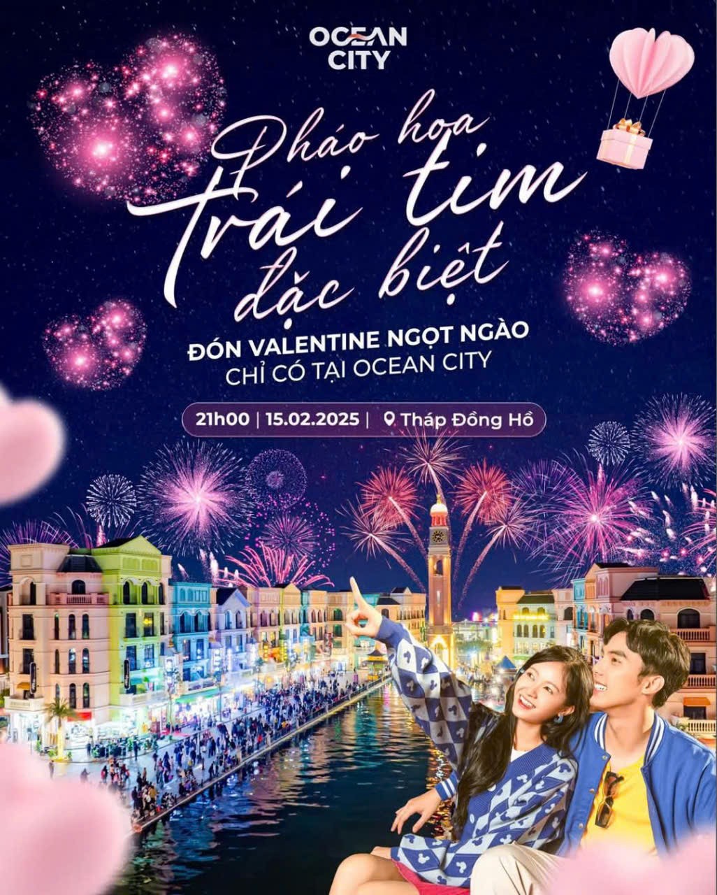 “Mảnh đất tình yêu” Ocean City đón nghìn cặp đôi trong ngày Lễ tình nhân 14/2 “Mảnh đất tình yêu” Ocean City đón nghìn cặp đôi trong ngày Lễ tình nhân 14/2