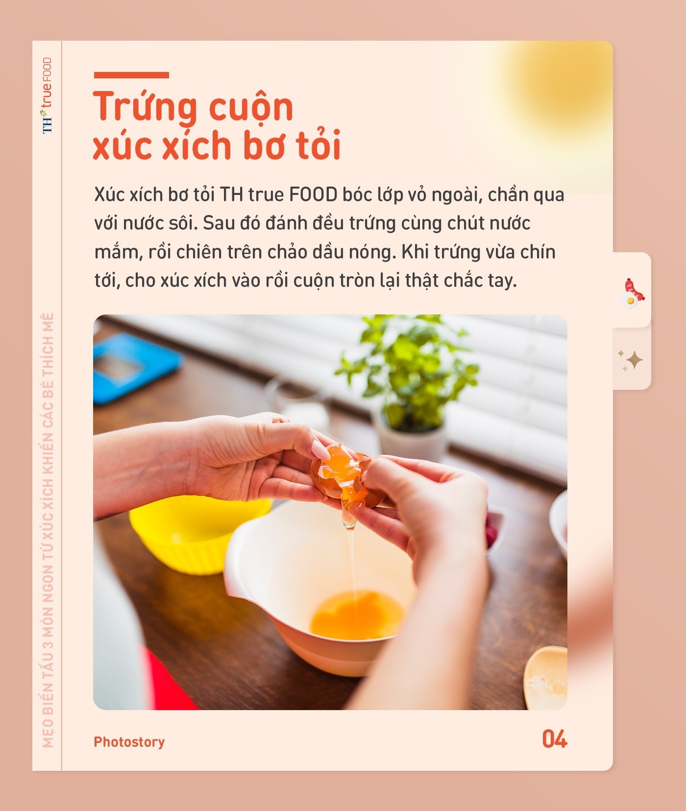 Mẹo biến tấu 3 món ngon từ xúc xích TH true FOOD khiến các bé thích mê
