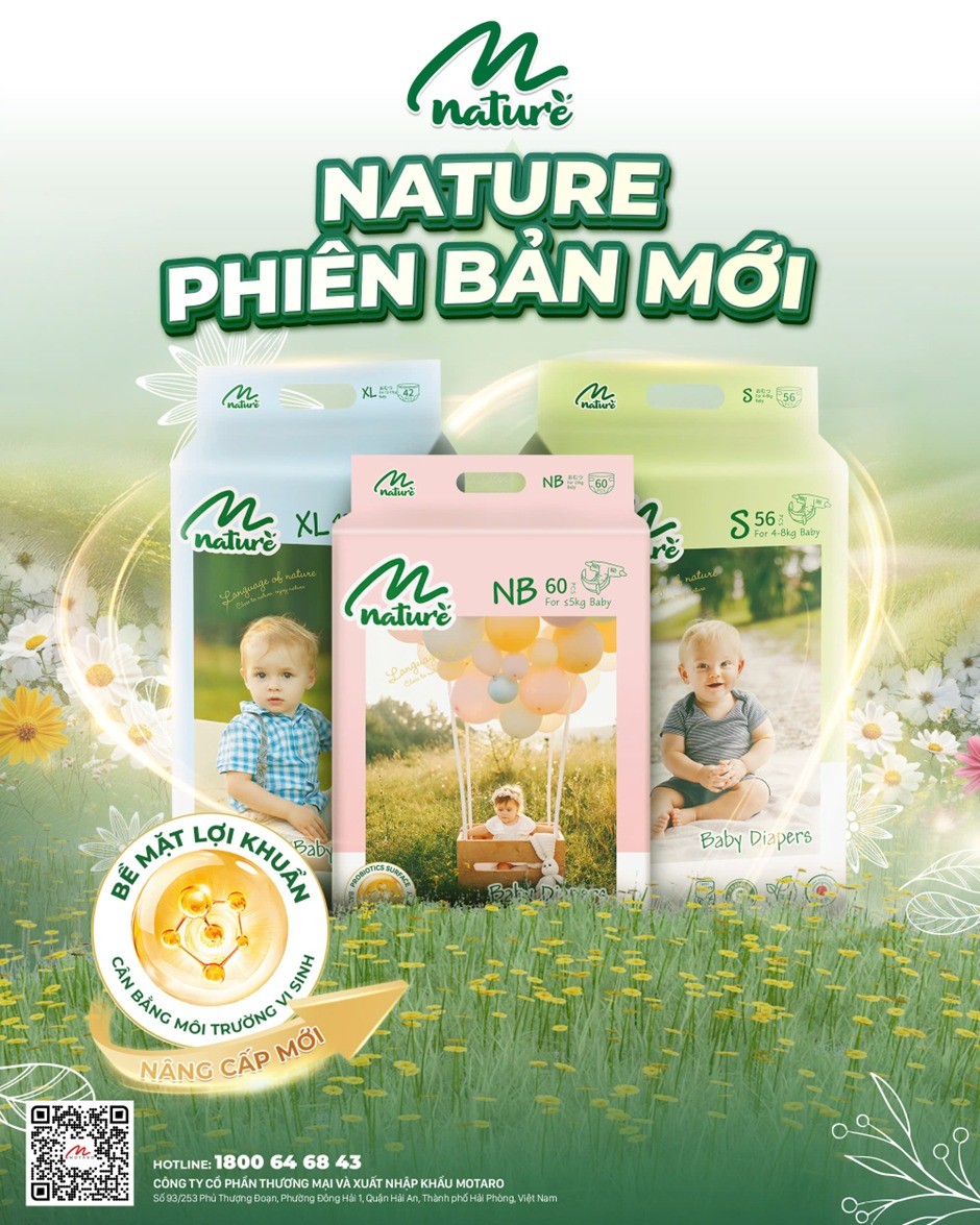 Motaro Group ra mắt tã bỉm trẻ em cao cấp Momo Nature phiên bản 2025