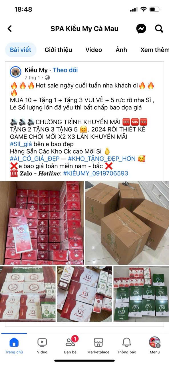 Lật tẩy “Spa Ma” ở Cà Mau: Rao bán mỹ phẩm không rõ nguồn gốc, lừa cả địa chỉ lẫn niềm tin