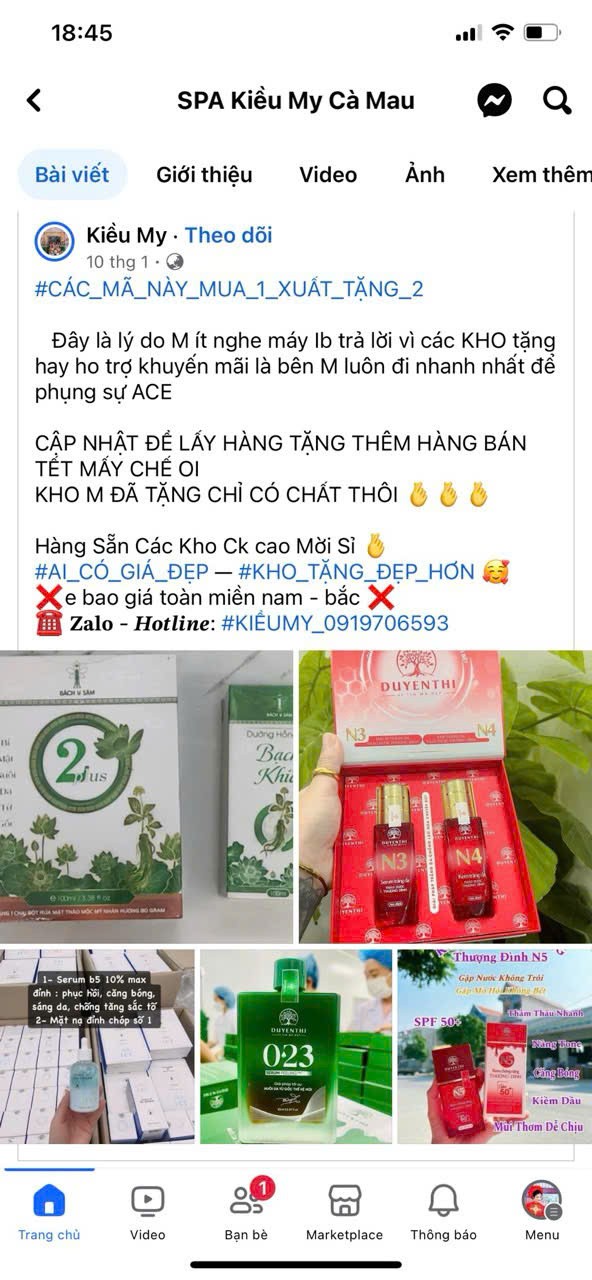 Lật tẩy “Spa Ma” ở Cà Mau: Rao bán mỹ phẩm không rõ nguồn gốc, lừa cả địa chỉ lẫn niềm tin