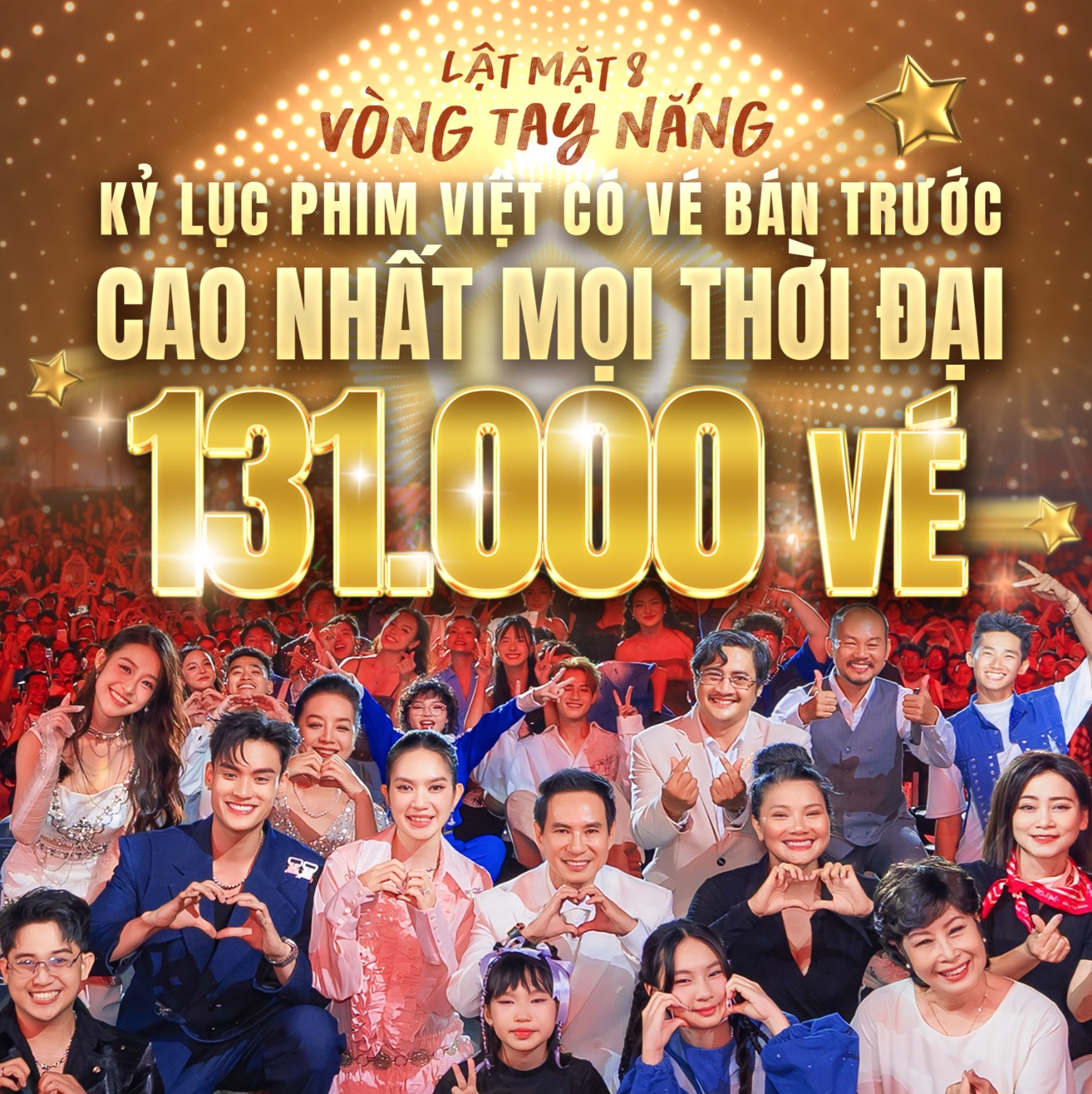 Sức nóng của Lật Mặt 8: Vòng Tay Nắng - Lập kỷ lục phim Việt với 131.000 vé đặt trước