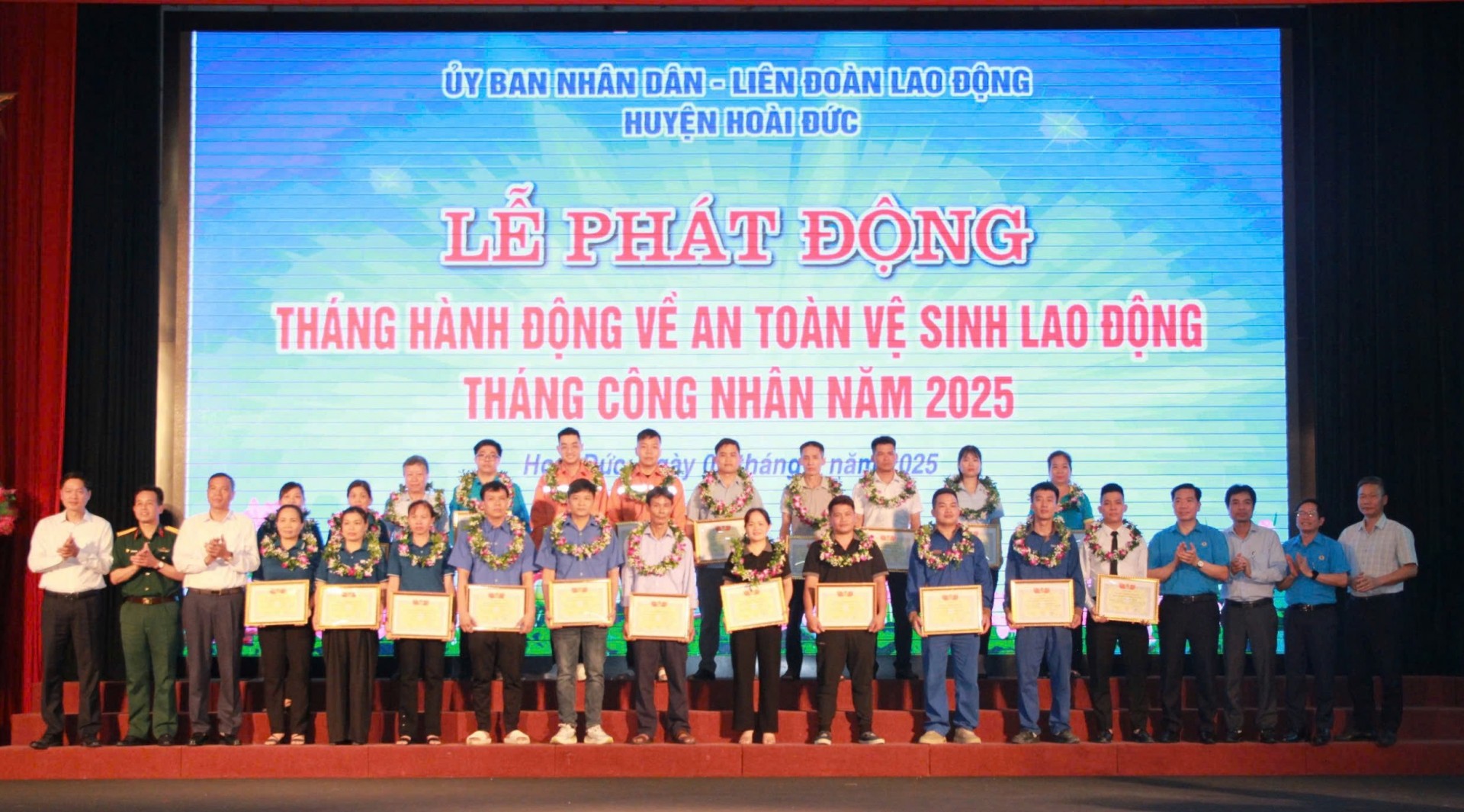 LĐLĐ huyện Hoài Đức (Hà Nội): Phát động Tháng hành động về An toàn - Vệ sinh lao động và Tháng Công nhân năm 2025