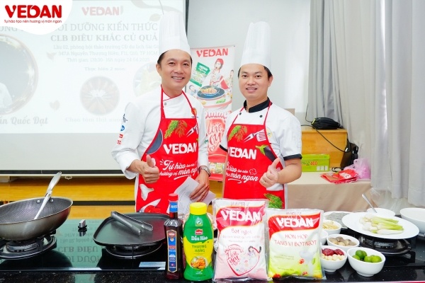 Vedan đồng hành cùng hội đầu bếp chuyên nghiệp Sài Gòn trong buổi biểu diễn ẩm thực đặc sắc