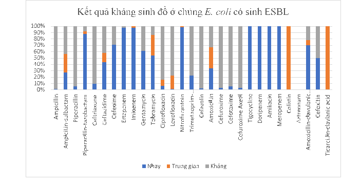 KHẢO SÁT TỶ LỆ NHIỄM VÀ MỨC ĐỘ KHÁNG KHÁNG SINH CỦA ESCHERICHIA COLI TRÊN BỆNH NHÂN VIÊM PHÚC MẠC