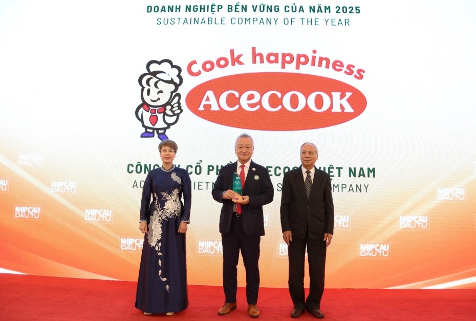 Acecook Việt Nam vào Top 50 Doanh nghiệp phát triển bền vững tiêu biểu 2025