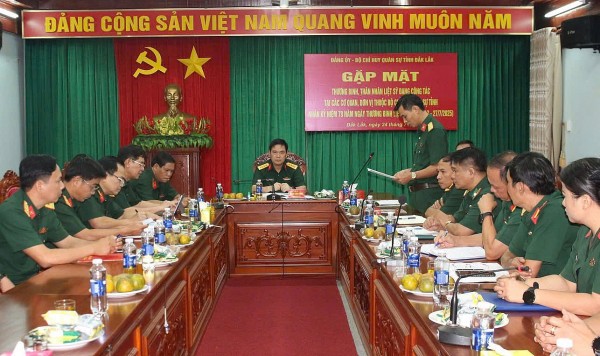 Đắk Lắk: Đảng uỷ, Bộ chỉ huy Quân sự tỉnh gặp mặt thương binh, thân nhân liệt sĩ