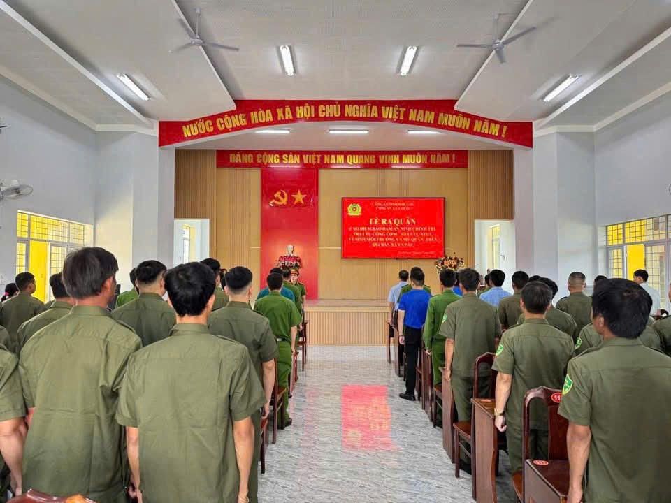 Lễ ra quân cao điểm tấn công, trấn áp tội phạm, bảo đảm ANTT các hoạt động kỷ niệm 80 năm cách mạng tháng 8 và Quốc khánh 2/9 và Đại hội Đảng các cấp