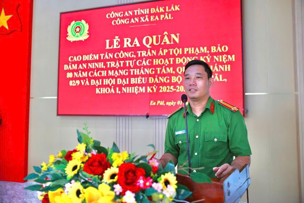 Lễ ra quân cao điểm tấn công, trấn áp tội phạm, bảo đảm ANTT các hoạt động kỷ niệm 80 năm cách mạng tháng 8 và Quốc khánh 2/9 và Đại hội Đảng các cấp