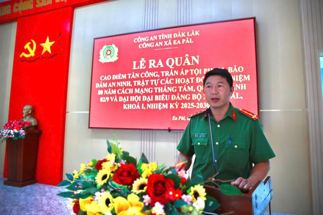 Lễ ra quân cao điểm tấn công, trấn áp tội phạm, bảo đảm ANTT các hoạt động kỷ niệm 80 năm cách mạng tháng 8 và Quốc khánh 2/9 và Đại hội Đảng các cấp