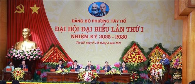 Thủ tướng Phạm Minh Chính dự Đại hội Đảng bộ phường Tây Hồ lần thứ I: Xây dựng phường kiểu mẫu của Thủ đô