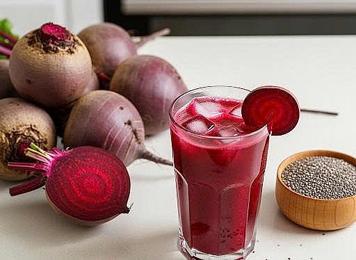 7 tác dụng bất ngờ của nước ép củ dền và hạt chia