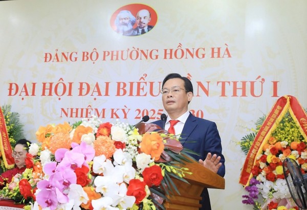 Đại hội đại biểu Đảng bộ phường Hồng Hà lần thứ I: Quyết tâm xây dựng phường giàu đẹp, văn minh, hiện đại
