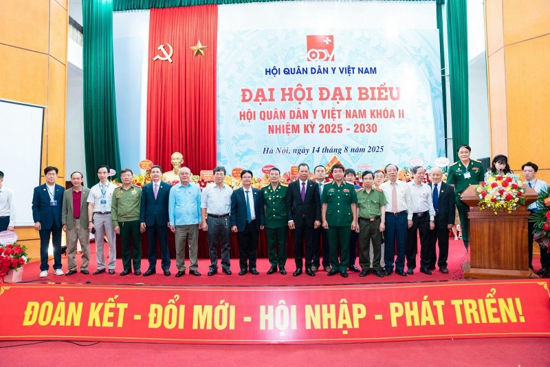 Đại hội đại biểu Hội Quân Dân Y Việt Nam khóa II: Đoàn kết, đổi mới, phát triển nhiệm kỳ 2025 – 2030