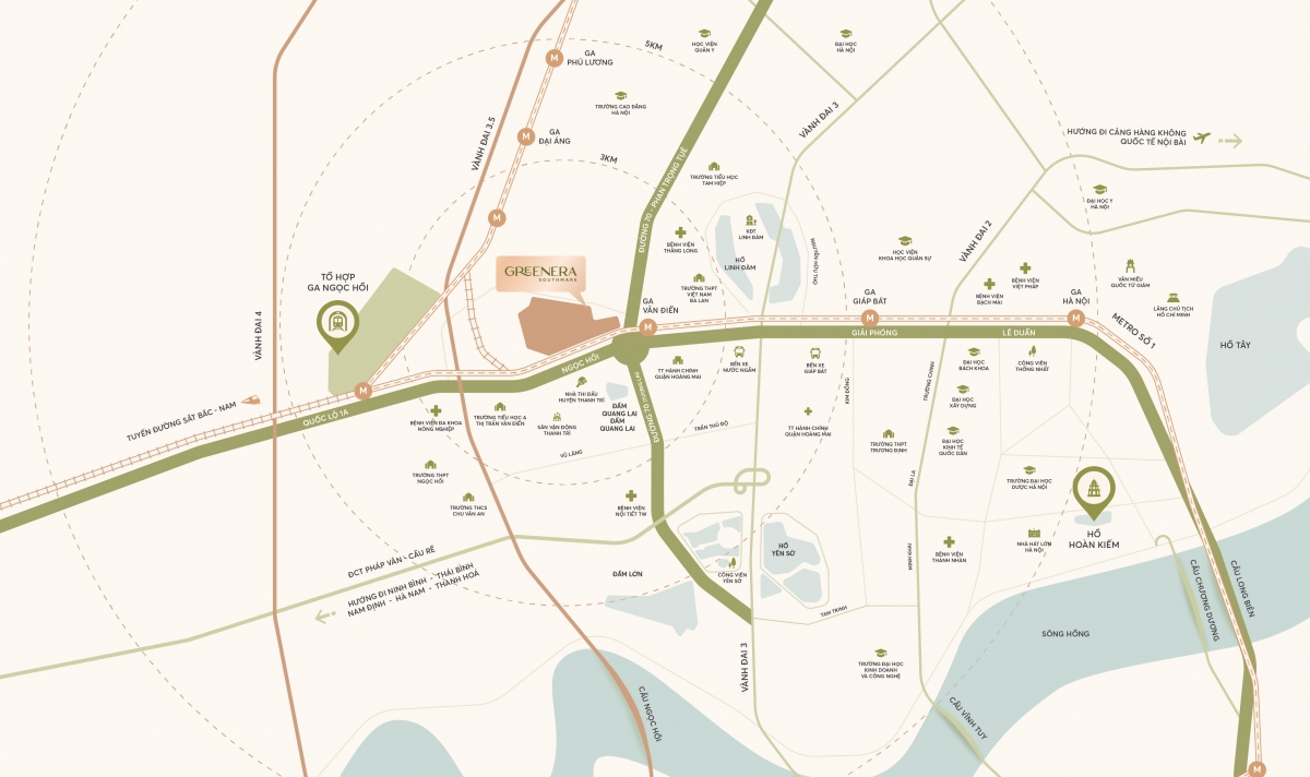 Hạ tầng Ngọc Hồi khởi sắc, Greenera Southmark "nước đẩy thuyền lên" Hạ tầng Ngọc Hồi khởi sắc, Greenera Southmark "nước đẩy thuyền lên"