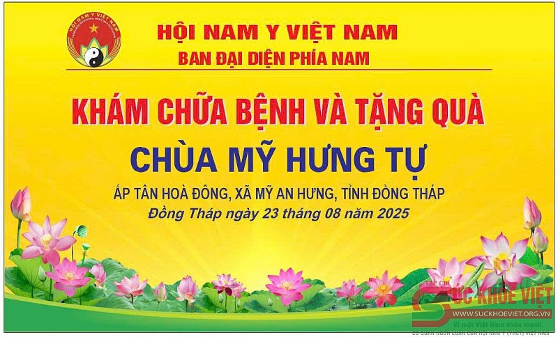 Hội Nam Y Việt Nam lan tỏa tấm lòng yêu thương đến cộng đồng tại Đồng Tháp