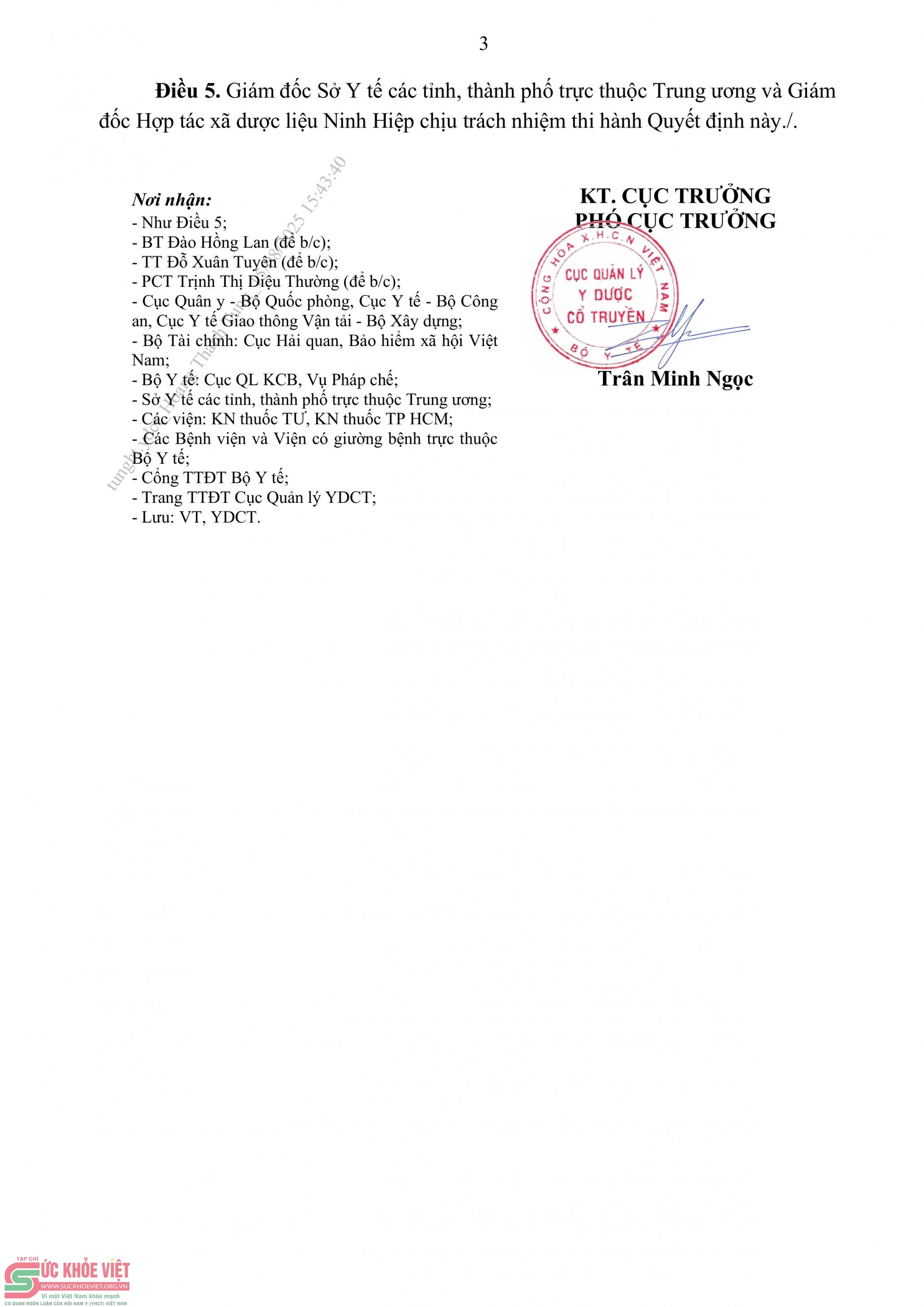 Bộ Y tế thu hồi toàn bộ dược liệu Kim ngân hoa của Hợp tác xã dược liệu Ninh Hiệp vì không đạt tiêu chuẩn chất lượng