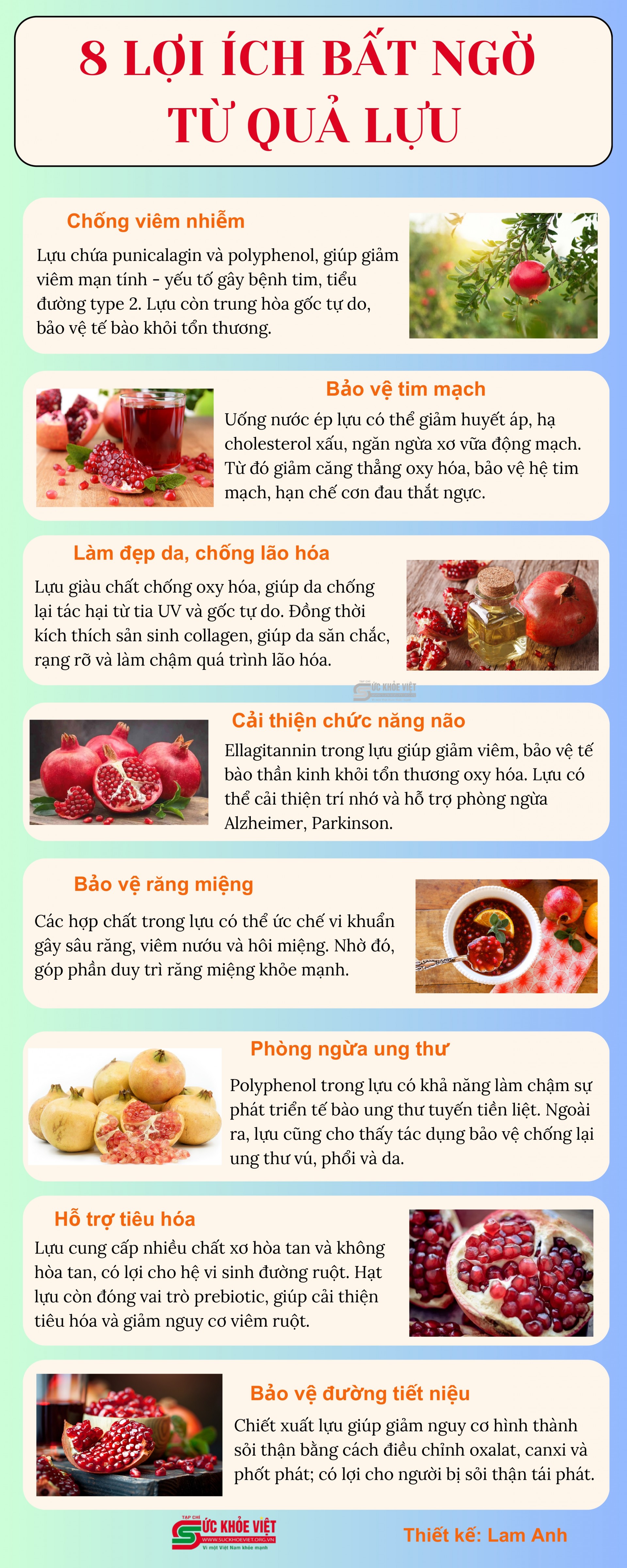 8 lợi ích bất ngờ từ quả lựu