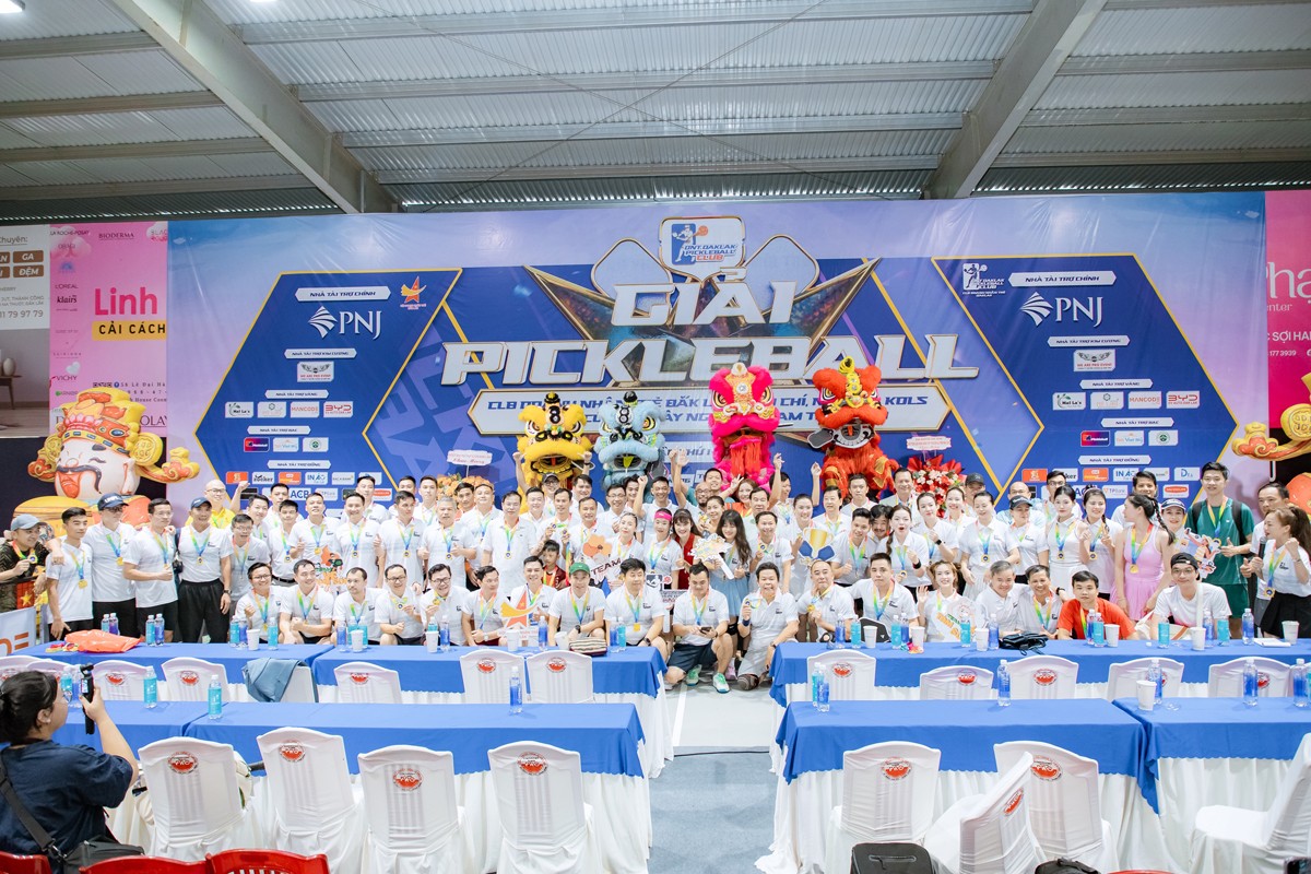 Những hình ảnh ấn tượng tại Giải  Pickleball CLB Doanh nhân trẻ Đắk Lắk, báo chí, nghệ sĩ và KOLs