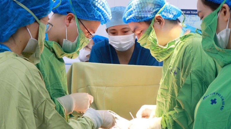 Sản phụ được phẫu thuật thành công, bảo toàn tính mạng cả mẹ và con.