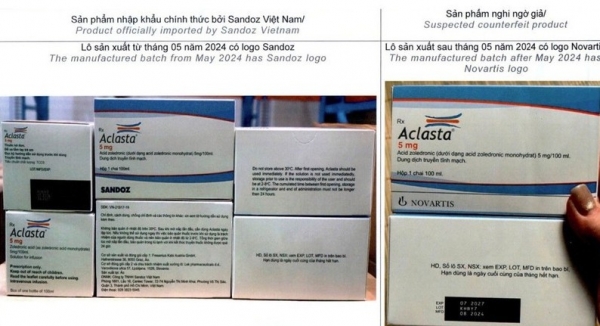 Bộ Y tế cảnh báo về 5 loại thuốc nghi bị làm giả