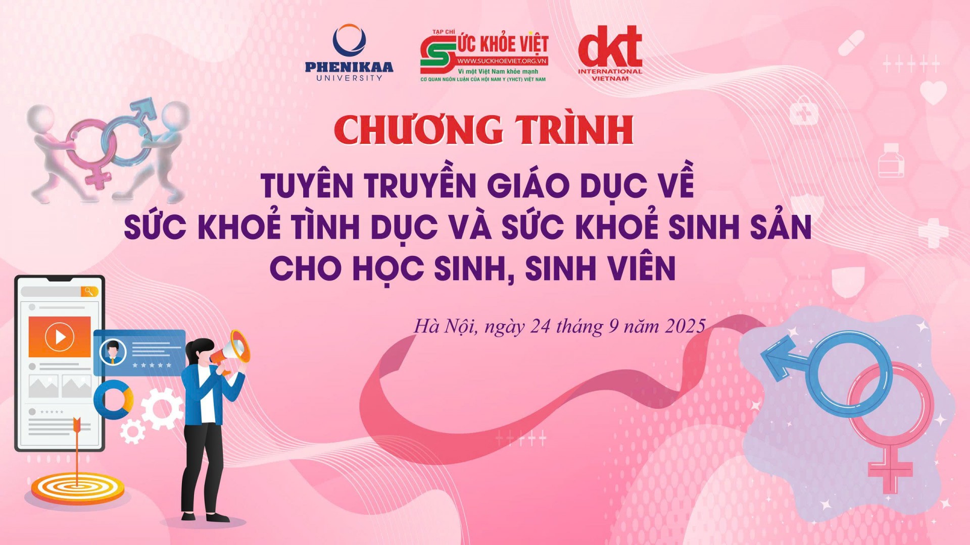 Tạp chí Sức Khỏe Việt: Chương trình tuyên truyền giáo dục về Sức khỏe sinh sản và Sức khỏe tình dục dành cho sinh viên tại Đại học Phenikaa