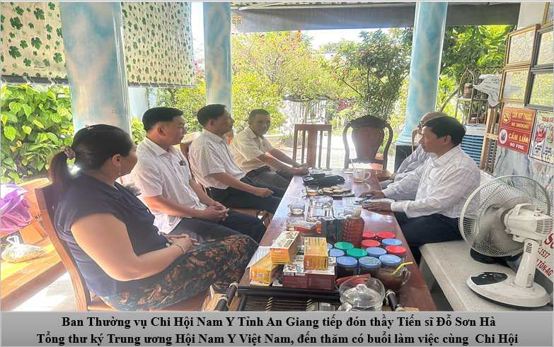 Trung ương Hội Nam Y Việt Nam làm việc với Chi hội Nam Y tỉnh An Giang về mô hình phát triển cây dược liệu Trung ương Hội Nam Y Việt Nam làm việc với Chi hội Nam Y tỉnh An Giang về mô hình phát triển cây dược liệu
