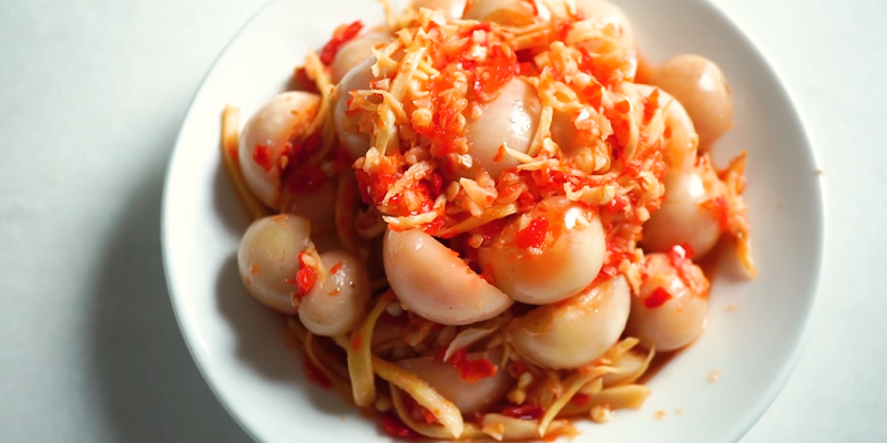 Cách làm cà pháo muối kim chi chua cay, giòn tan cực ngon