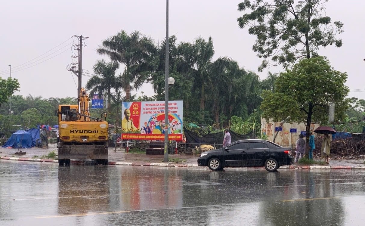 Ra Quân Chỉnh Trang Đô Thị Tuyến Đường Võ Nguyên Giáp tại Xã Vĩnh Thanh