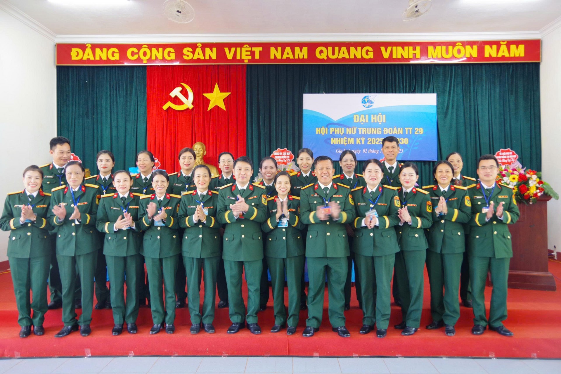 Gia Lai: Đại hội Hội Phụ nữ Trung đoàn Thông tin 29 nhiệm kỳ 2025-2030 thành công tốt đẹp Gia Lai: Đại hội Hội Phụ nữ Trung đoàn Thông tin 29 nhiệm kỳ 2025-2030 thành công tốt đẹp